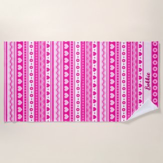 Cute Pink Valentine’s Day Heart and Flowers Girly 