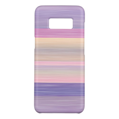 Cute Pink Violet Purple Watercolor Stripes Pattern Case_Mate Samsung Galaxy S8 Case
