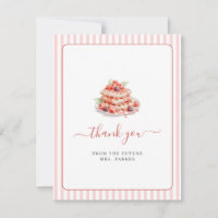 Cute Pink Waffle Brunch Bridal shower Flat