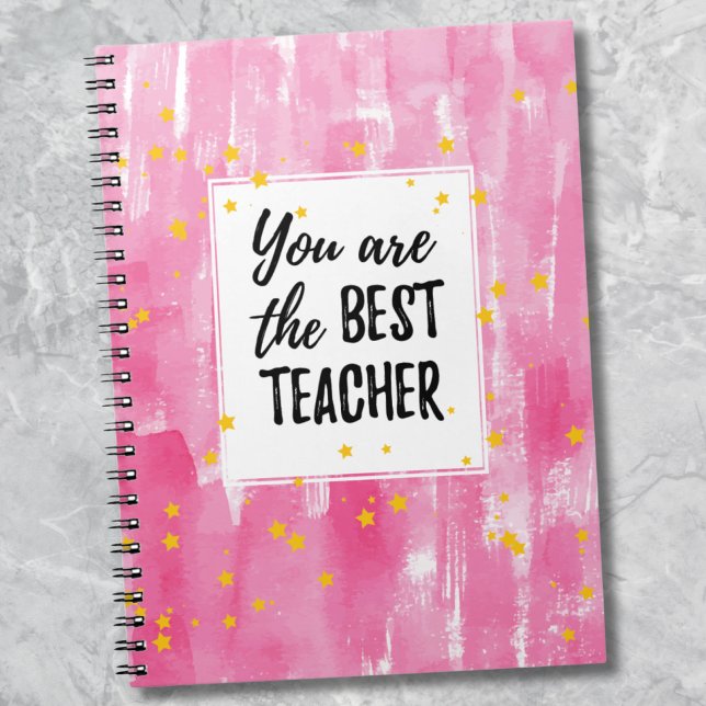Cute Pink Watercolor Best Teacher Appreciation Notebook (Cute Pink Watercolor Best Teacher Appreciation notebook)