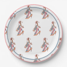 Cute Pink Watercolor Diva Glam Stilettos