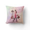 Cute Pink Watercolor Girl Paris Eiffel Tower