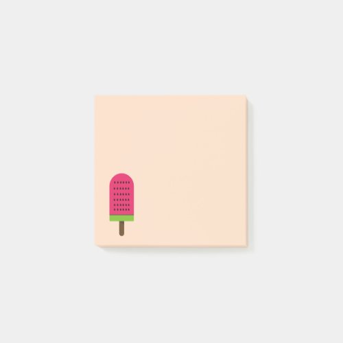 Cute pink watermelon ice_pop stationery post_it notes