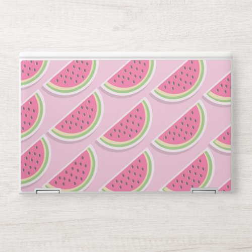 Cute Pink Watermelon Pattern HP Laptop Skin