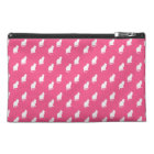 Cute pink white cat pattern