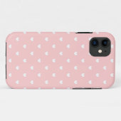 Cute Pink & White Hearts Patterned iPhone 5 Case (Back (Horizontal))