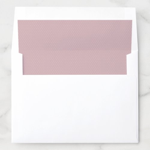 Cute pink white polka dots simple baby shower envelope liner
