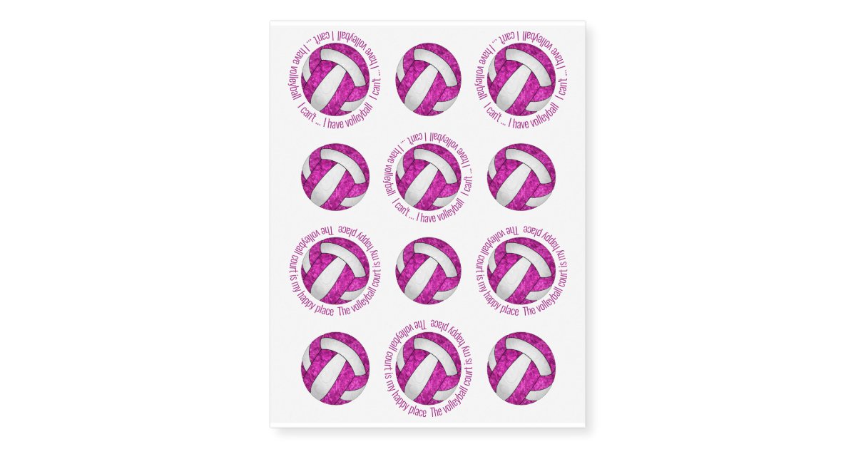 8. Volleyball Temporary Tattoos - Great for Parties and Events - wide 6