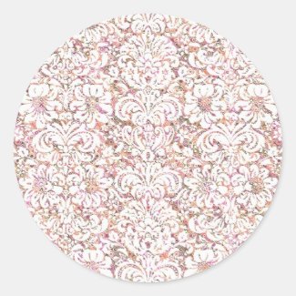 Cute pink white vintage floral design