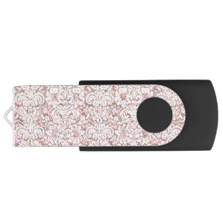 Cute pink white vintage floral design