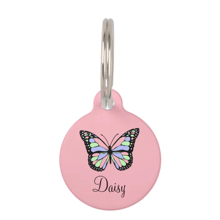 Pet ID Tag Butterfly