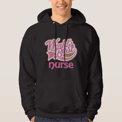 Cute Pink Worlds Best Nurse Hoodie