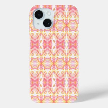 Cute Pink & Yellow Abstract Kaleidope Print 