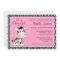 Cute Pink Zebra Baby Shower Invitations