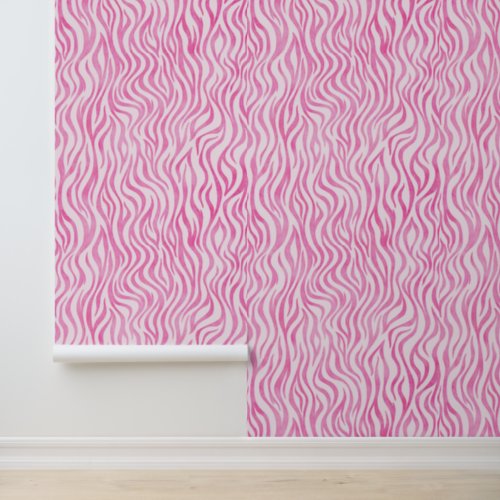 Cute Pink Zebra Pattern  Wallpaper