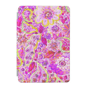 Cute pinky abstract flowers iPad mini cover