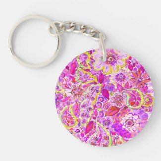 Cute pinky abstract flowers