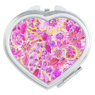 Cute pinky abstract flowers