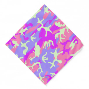 Cute pinky camouflage pattern bandana