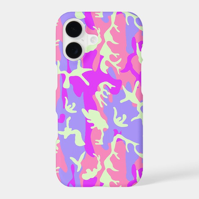 Cute pinky camouflage pattern iphone case (Back)