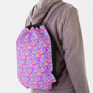 Cute pinky digital camouflage pattern drawstring bag