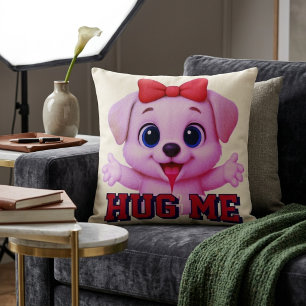 CUTE PINKY PUPPY PILLOW ~ CUTE ATTRACTIVE HUGPUPPY