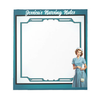 Cute Pinup_ Real Men Marry Nurses Notepad