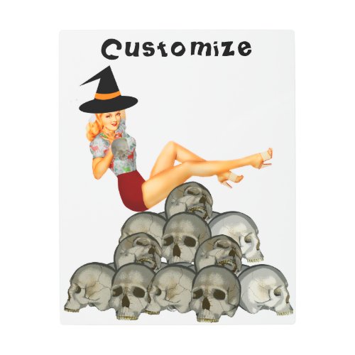 Cute Pinup Witch Thunder_Cove  Metal Print