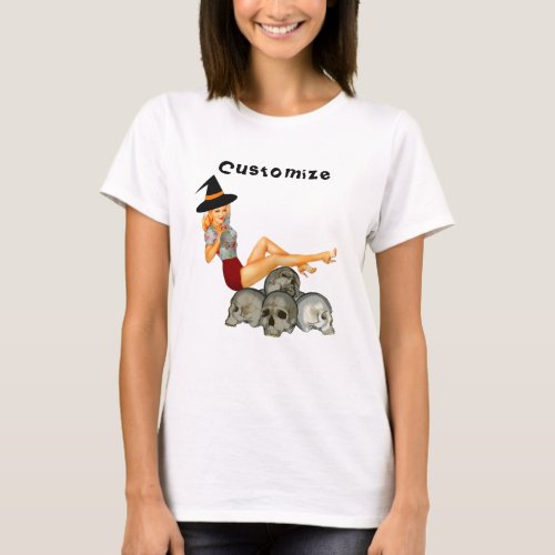 Cute Pinup Witch Thunder_Cove  T_Shirt