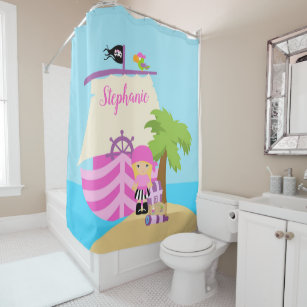 Pirates of the Caribbean Syrena Mermaid Shower Curtain