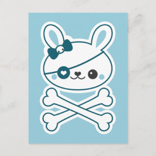 Cute Pirate Bunny Postcard