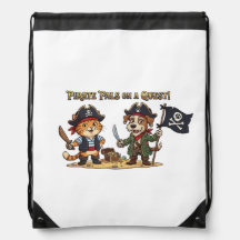 Cute Pirate Cat and Dog Quest
