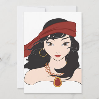Cute Pirate Chick Invitation