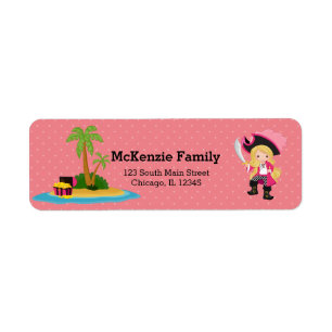 Cute Pirate * choose background color Label