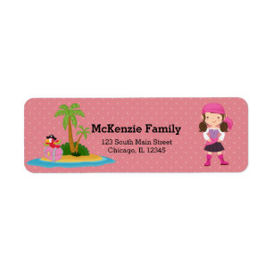 Cute Pirate * choose background color Label