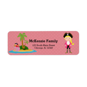 Cute Pirate * choose background color Label