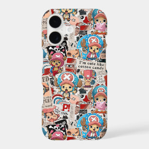 Cute Pirate Doctor Collage Pattern Kawaii Manga iPhone 17 Case