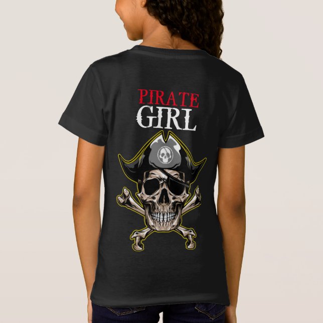 cute pirate girl  T-Shirt (Back)