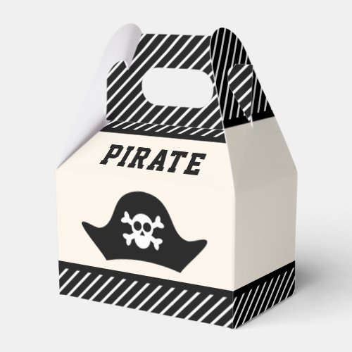 Cute Pirate Kids Birthday Party Favor Boxes