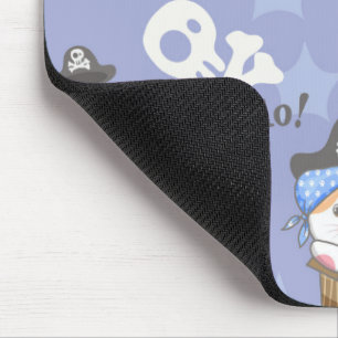 Cute Pirate Kitten Pattern Mouse Pad