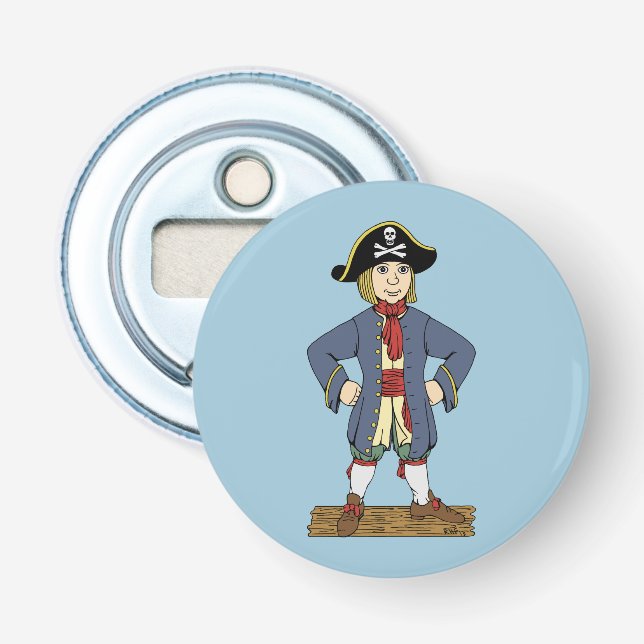Cute Pirate Lad Bottle Opener (Front)