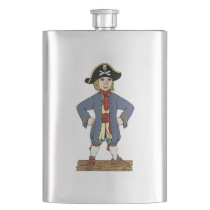 Cute Pirate Lad Flask