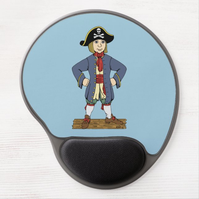 Cute Pirate Lad Gel Mouse Pad (Front)