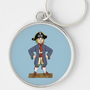 Cute Pirate Lad Keychain