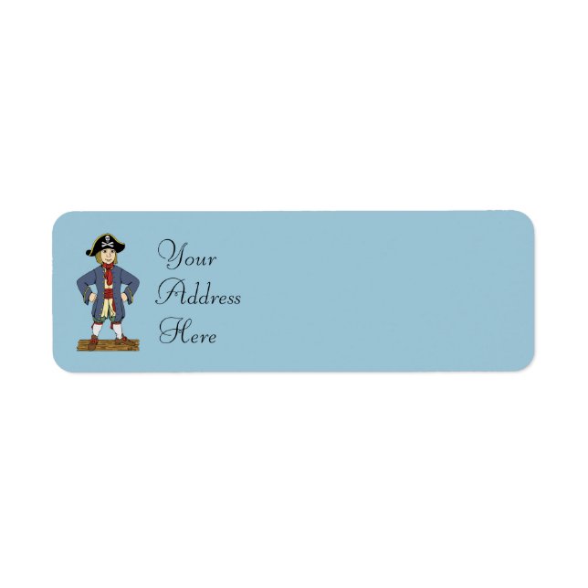 Cute Pirate Lad Label (Front)