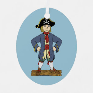 Cute Pirate Lad Ornament