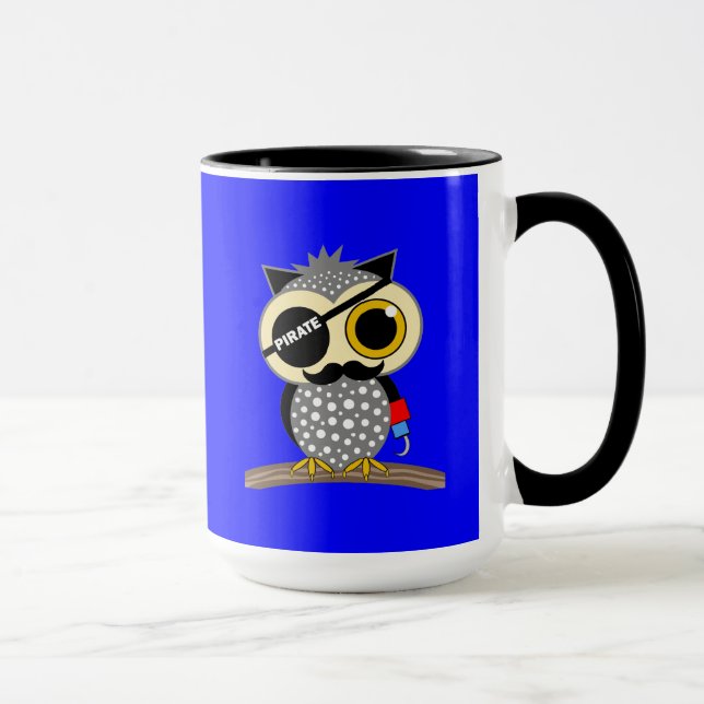 cute pirate owl mug (Right)