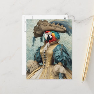 Cute Pirate Parrot Postcard