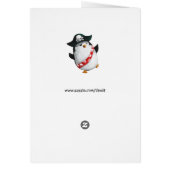Cute Pirate Penguin Cards (Back)