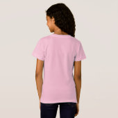 Cute  Pirate Penguin Graphic Pink T-Shirt (Back Full)